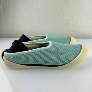 Mahabis Summer Shoes Slipper Hybrid Slip On Sandals Mesh Comfort Lounge 2-1 Blue